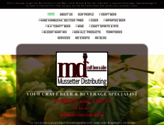 mussetterdistributing.com screenshot