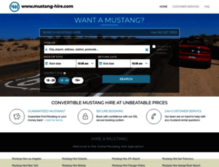 mustang-hire.com screenshot