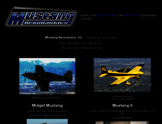 mustangaero.com screenshot