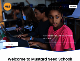 mustardseedschool.org screenshot
