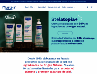 mustela.com.mx screenshot