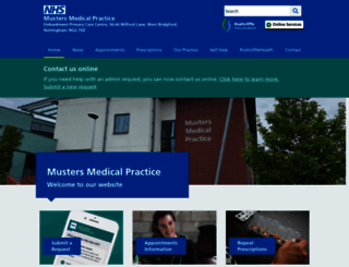 mustersmedicalpractice.co.uk screenshot