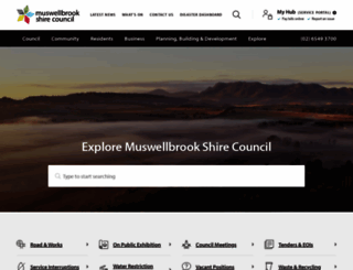 muswellbrook.nsw.gov.au screenshot