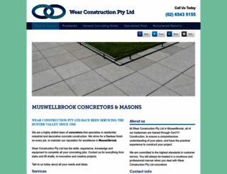muswellbrookconcretorsandmasons.com.au screenshot