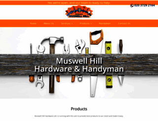 muswellhardware.co.uk screenshot