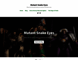 mutantsnakeeyes.com screenshot