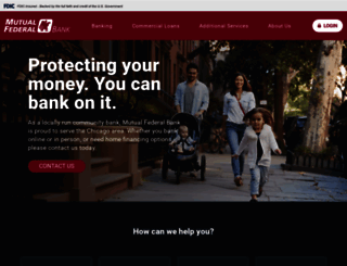 mutualfederalbank.com screenshot