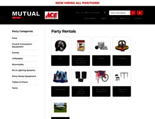 mutualspartyrentals.com screenshot