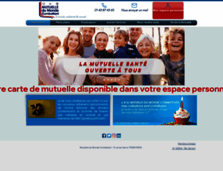 mutuelle-unc.fr screenshot