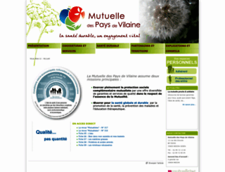 mutuellepaysdevilaine.fr screenshot