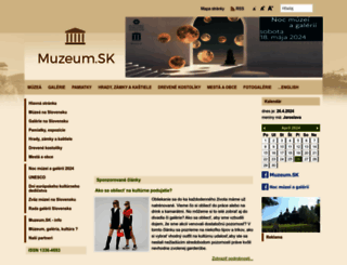 muzeum.sk screenshot