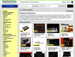 muziek.aanbodpagina.nl screenshot