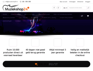 muziekshop24.nl screenshot