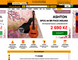 muzikant.cz screenshot