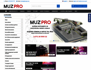 muzpro.lv screenshot
