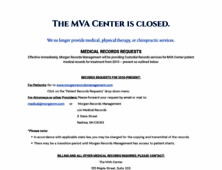 mvacenter.com screenshot