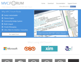 mvcforum.com screenshot