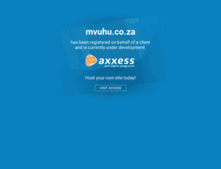 mvuhu.co.za screenshot