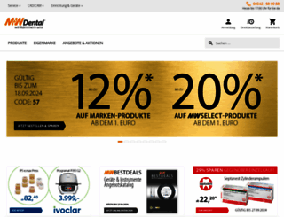mwdental.de screenshot