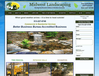 mwestlandscaping.com screenshot