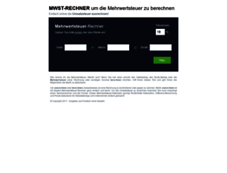 mwst-ausrechnen.de screenshot