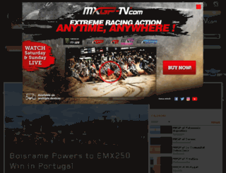 mxgp.com screenshot