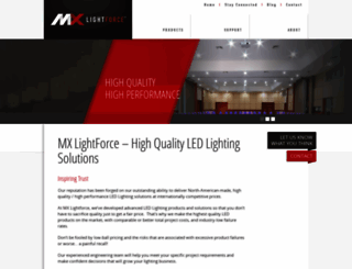 mxlightforce.com screenshot
