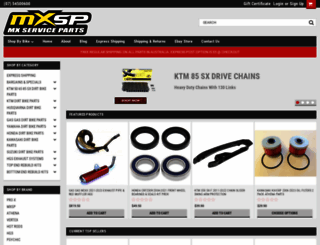mxserviceparts.com.au screenshot