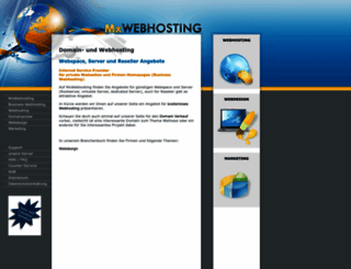mxwebhosting.de screenshot