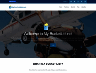 my-bucketlist.net screenshot