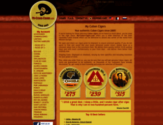 my-cuban-cigars.com screenshot