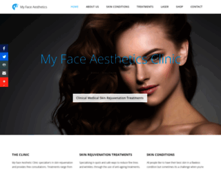 my-face-aesthetics-clinic.co.uk screenshot