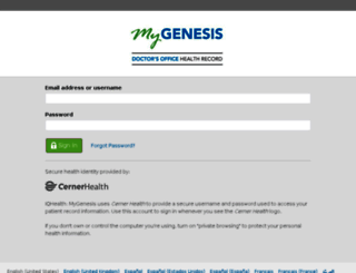 my-genesis.iqhealth.com screenshot