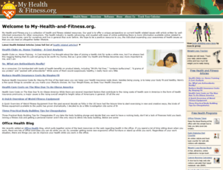 my-health-and-fitness.org screenshot