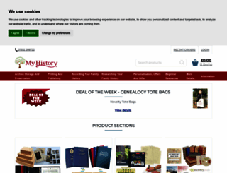 my-history.co.uk screenshot