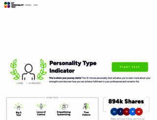 my-personality-test.com screenshot