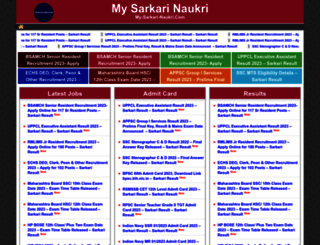 my-sarkari-naukri.com screenshot