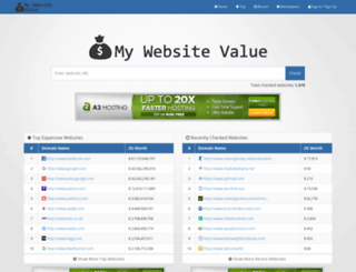 my-website-value.com screenshot