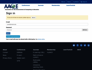 my.aace.org screenshot