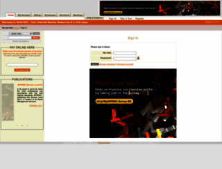 my.afrinic.net screenshot