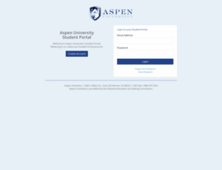 my.aspen.edu screenshot