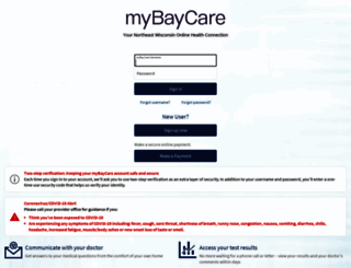 my.baycare.net screenshot