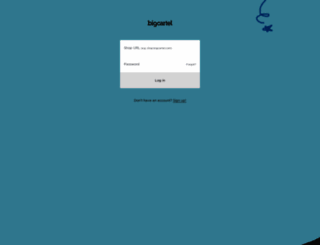 my.bigcartel.com screenshot