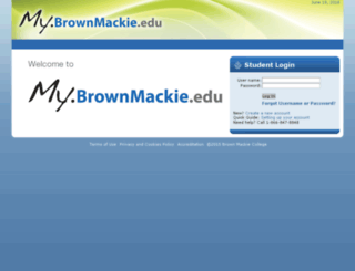 my.brownmackie.edu screenshot