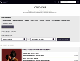my.cballet.org screenshot