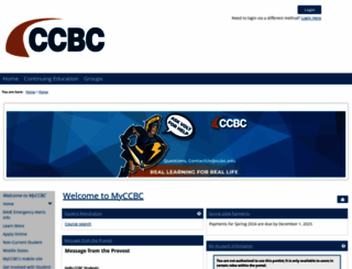 my.ccbc.edu screenshot