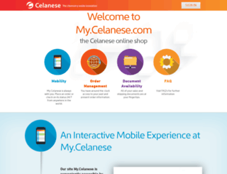 my.celanese.com screenshot