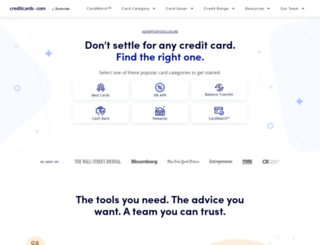my.creditcards.com screenshot
