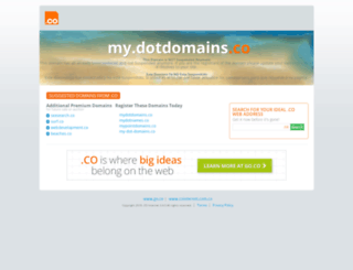 my.dotdomains.co screenshot