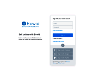 my.ecwid.com screenshot